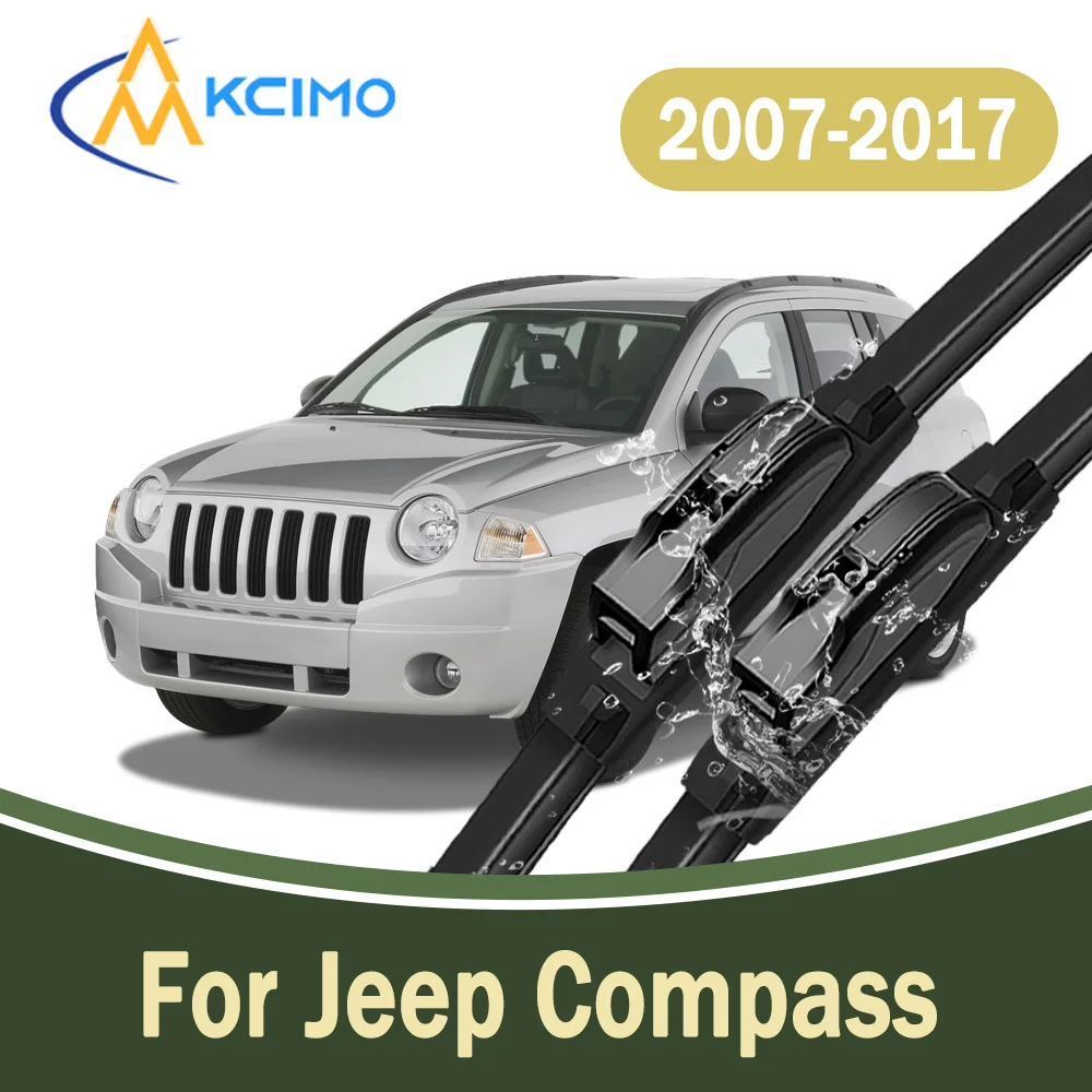 

All-Weather Front Windscreen Wiper Blades For Jeep Compass MK49 2007-2017 High Quality Car Windshield Replacement Parts 2Pcs