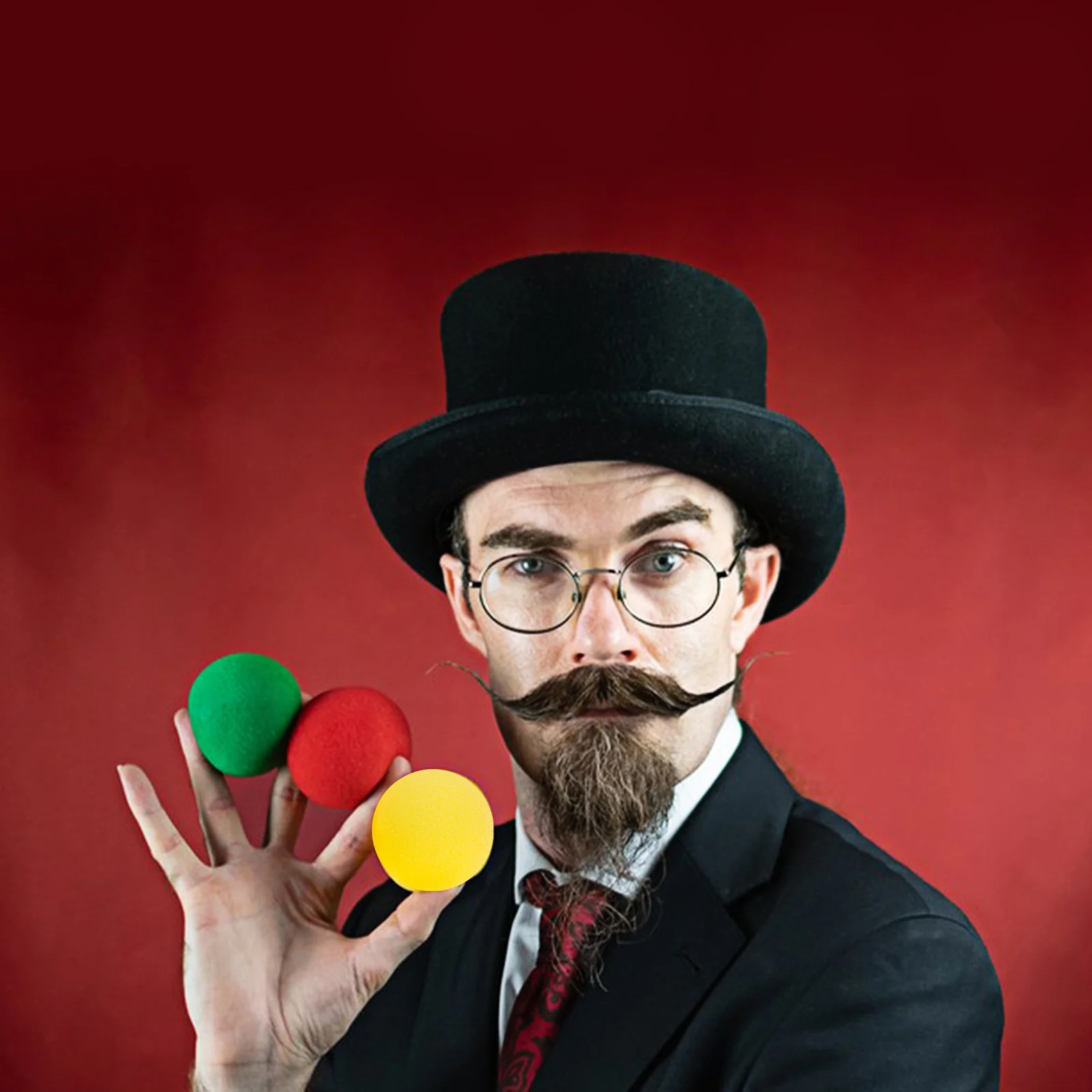 10Pcs Round Sponge Balls Trick Props Soft Sponge Balls Performance Supplies Party Festival Interactive Accessories