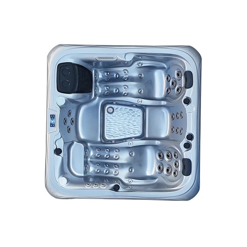 Luxury Modern Acrylic Freestanding Whirlpool Massage 1300L Capacity Eco-Friendly Villa Outdoor Drainer Combo Massage