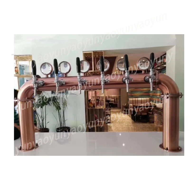 

Колонна для вина из нержавеющей стали 304 с 6 изливами, подсветкой и LED-лампой, кран для розлива пива в баре