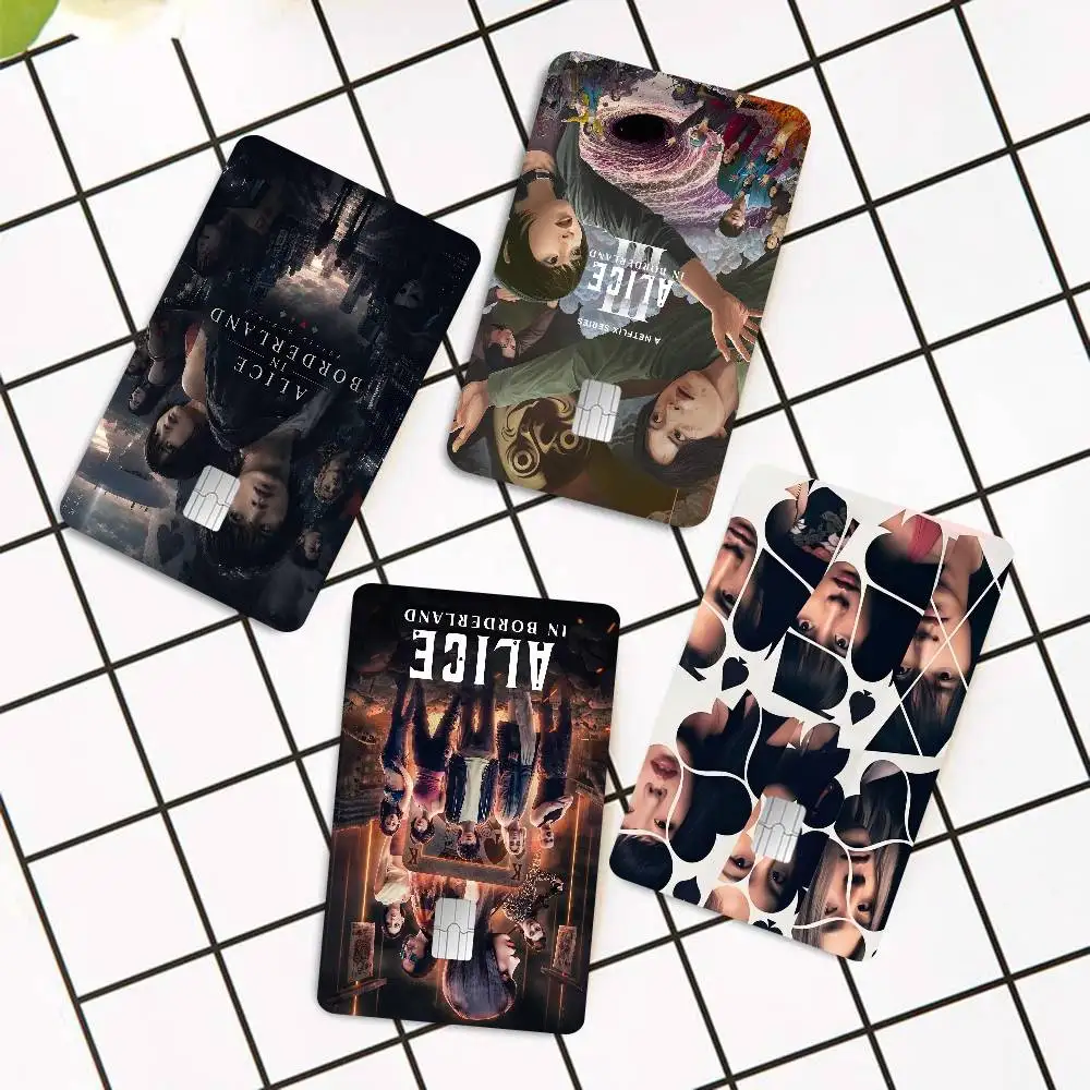 Hot TV Alice In Borderland Anime Spend or Save Shell On Off Ultra Thin No Fade Sticker Skin Cover Film for Debit Credit Card