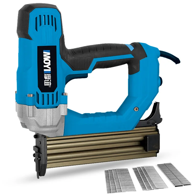 F50 Electric Nail Gun 220V Portable Woodworking Brad Nailer, Safety Protection Switch, Electric Nailing Machine for CarpentryDIY