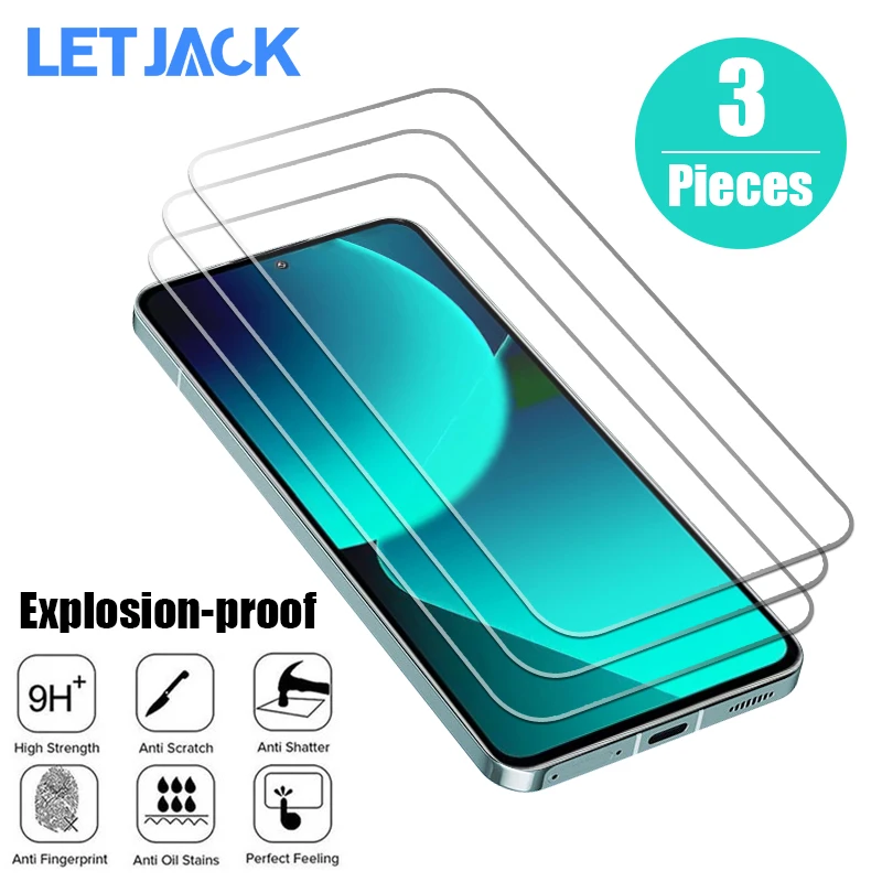 

1-3Pcs Tempered Glass Screen Protector For Xiaomi 13T 12T 11T 10T 9T Protective Film For Xiaomi Poco F5 X5 X6 M6 Pro C55 C51 C50