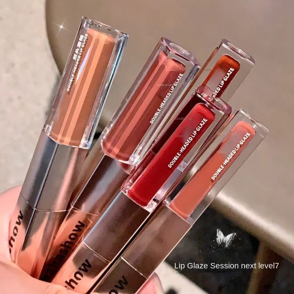 High Quality Non-stick Cup Matte Lipstick Long Lasting Lip Care Tinted Lip Sparkling Velvet Lip Glaze Lip&Cheek
