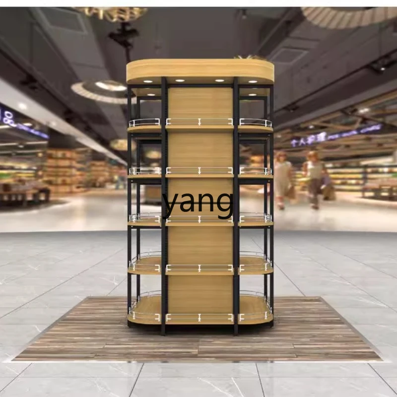 

LMM supermarket load-bearing column surrounding decorative display rack four-sided column combination display rack