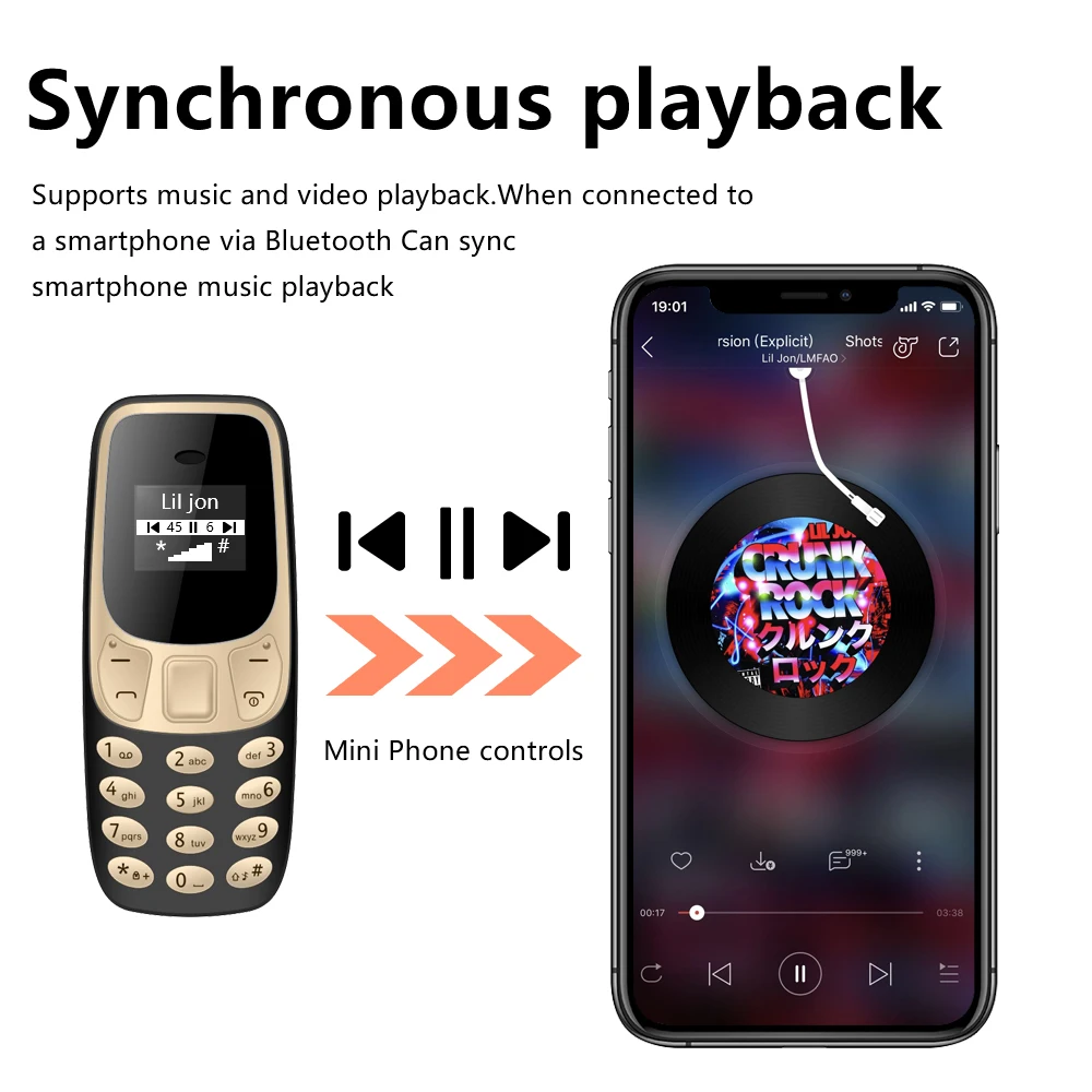 SERVO BM10 Super Mini Mobile Phone 2 SIM Standby Blacklist Magic Voice Call Recording 2G GSM Smallest Backup Feature Cellphones
