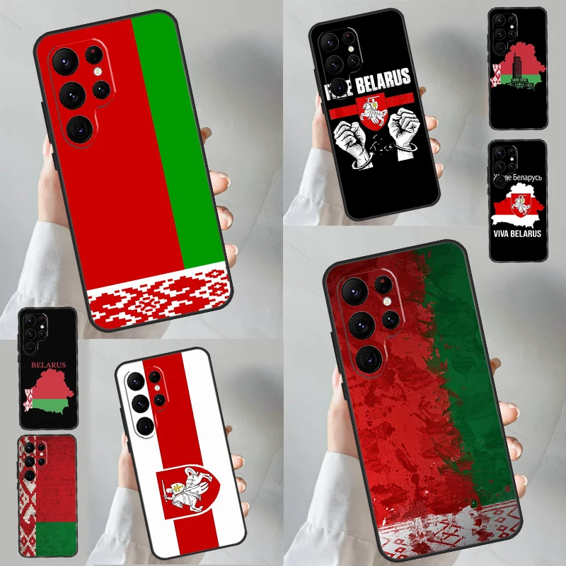 Republic Belarus National Flag Case For Samsung Galaxy S24 Ultra S23 S22 S9 S10 Note 10 Plus Note 20 S20 FE S21 FE Cover