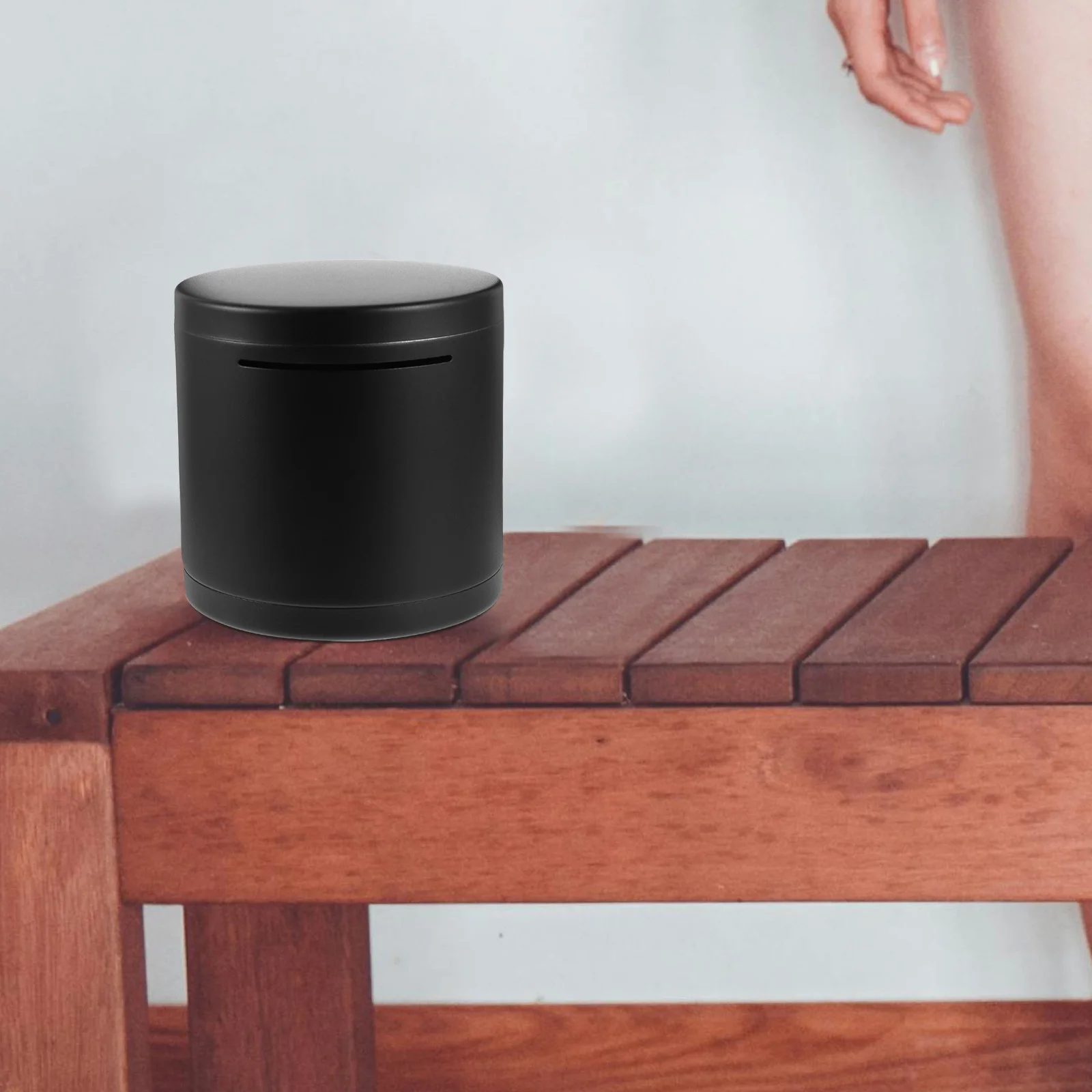 صندوق توفير المال المحمول المصنوع من الفولاذ المقاوم للصدأ للبالغين، ملمس ناعم وسهل التنظيف، مستلزمات منزلية