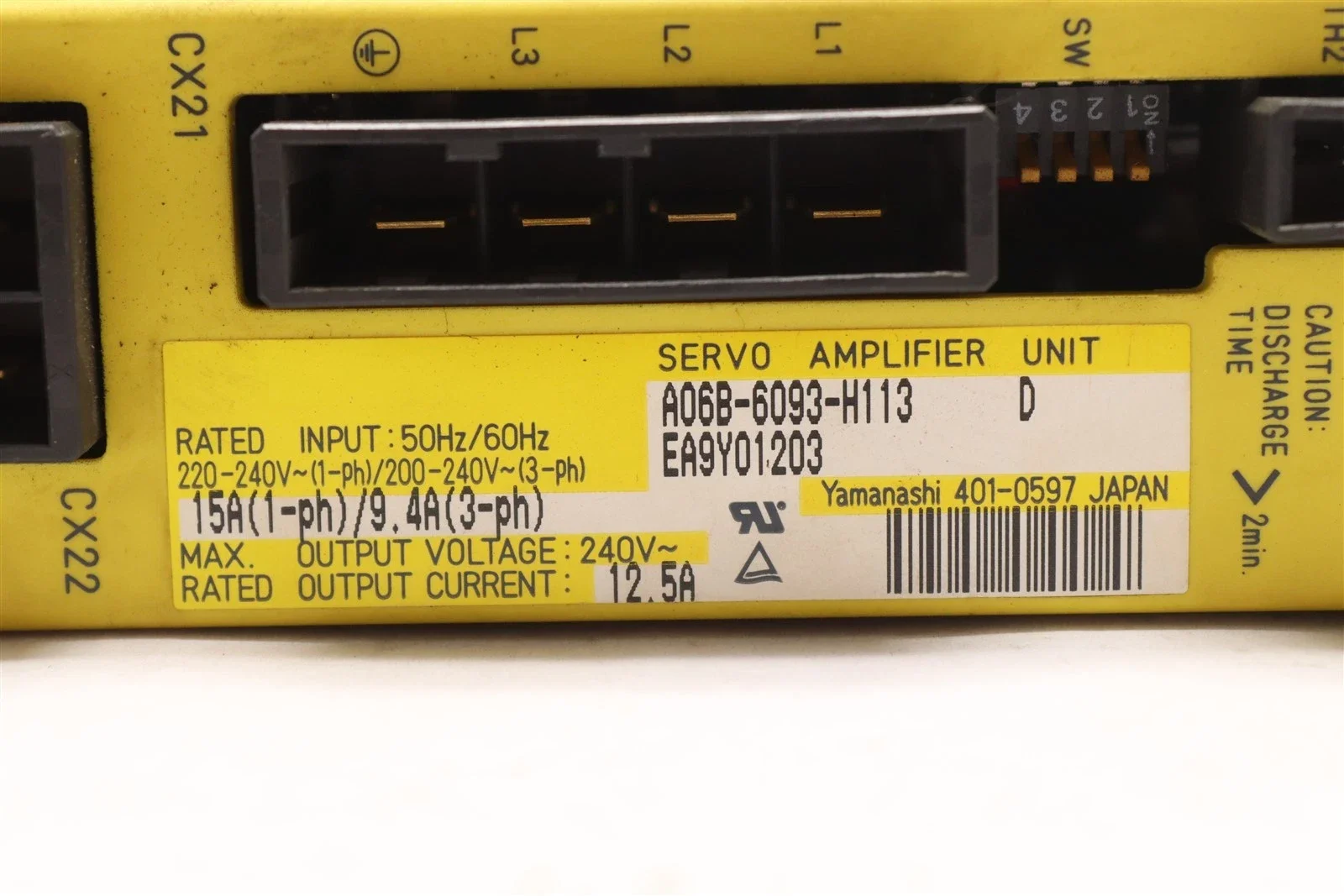 Used A06B-6093-H113 For FANUC A06B-6093-H113 Servo Drive Amplifier