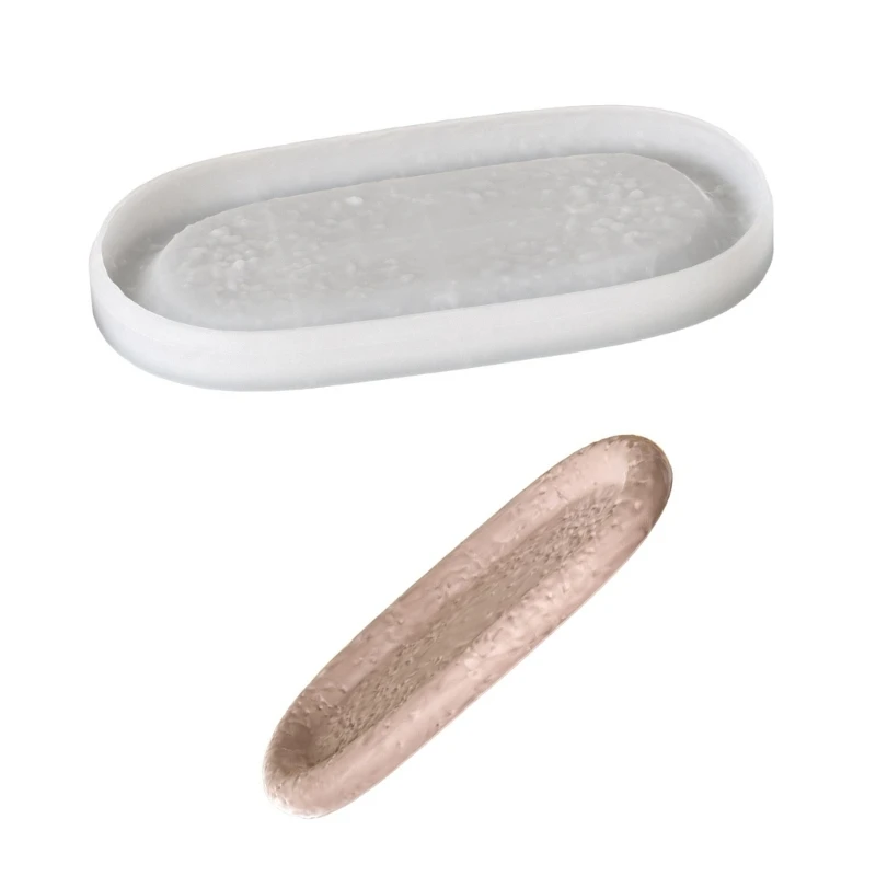 

Простая в использовании силиконовая форма для изготовления большой посуды из эпоксидной смолы, овальная форма для тарелок, для