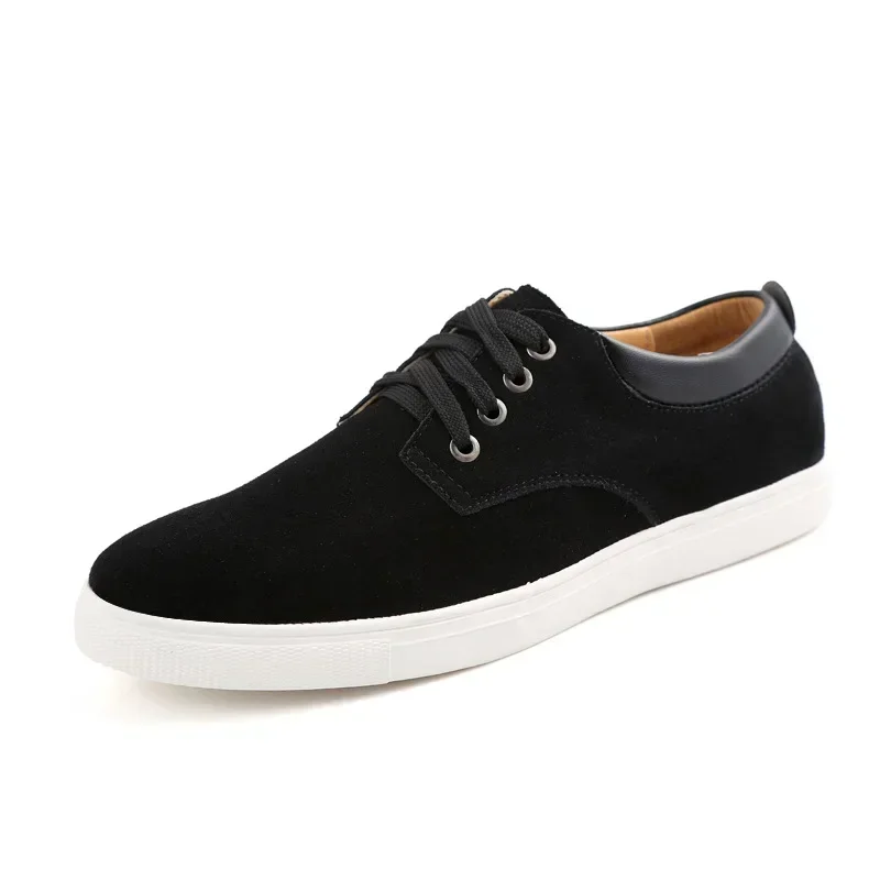 

Men's casual suede board shoes fashionable leather sports shoes wear-resistant and breathable street shoes sneakers for men