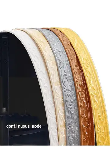 10m/Roll 3D Wall Trim Line Skirting Border Self Adhesive Waterproof Baseboard Wallpaper Wall Sticker For Room Home Decoration