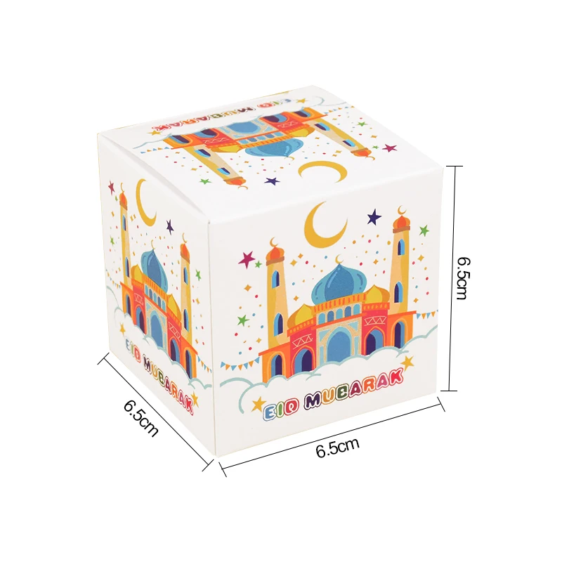 Boîte à bonbons EID Mubarak, 5/10 pièces, décoration pour la maison du Ramadan, fournitures de fête du Festival islamique musulman, cadeaux du Ramadan Kareem 2023