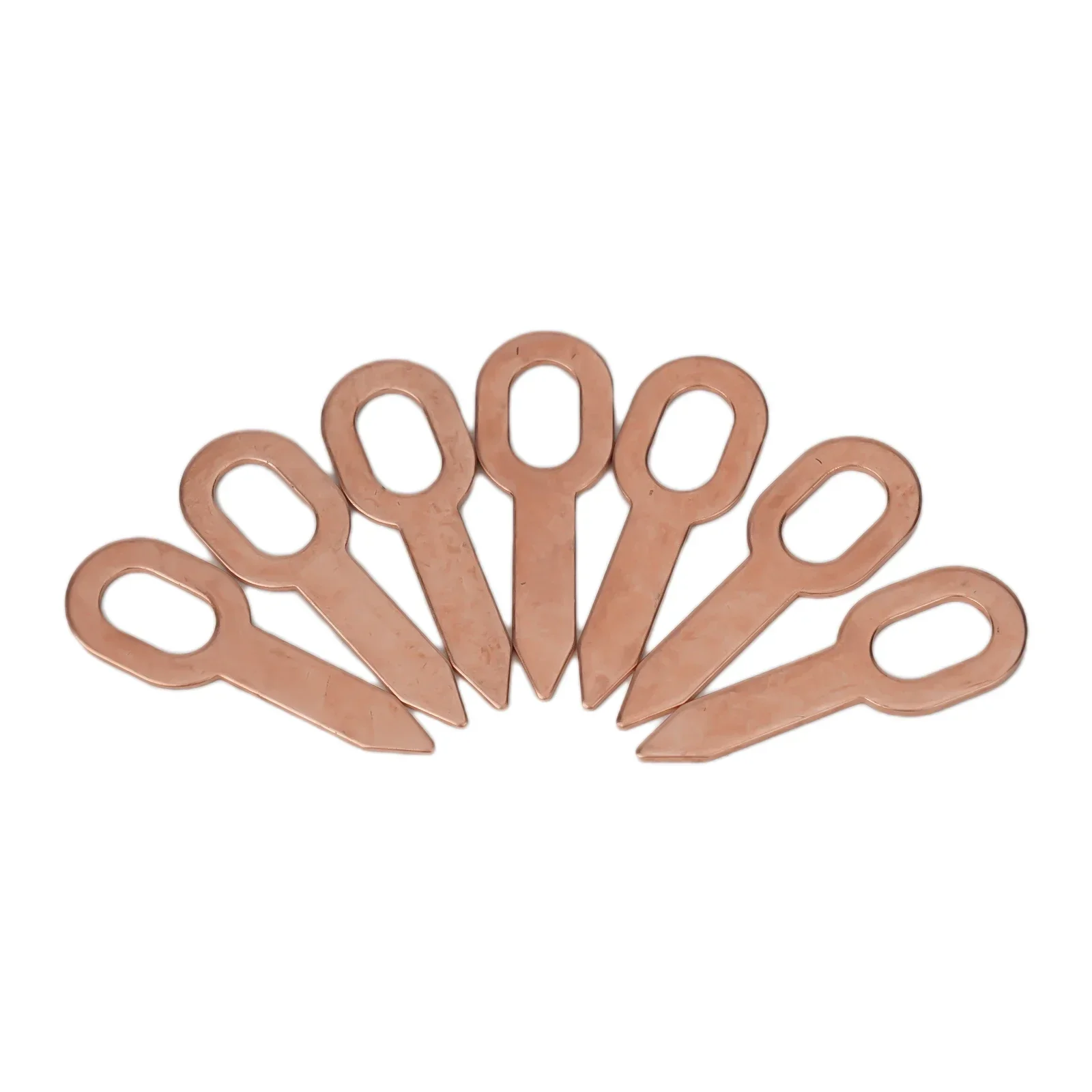 For Body Panels Recessed Pull Ring Copper-plated New 2mm Thickness 50pcs 55mm Length Car Body Panel Pull Washer Tool