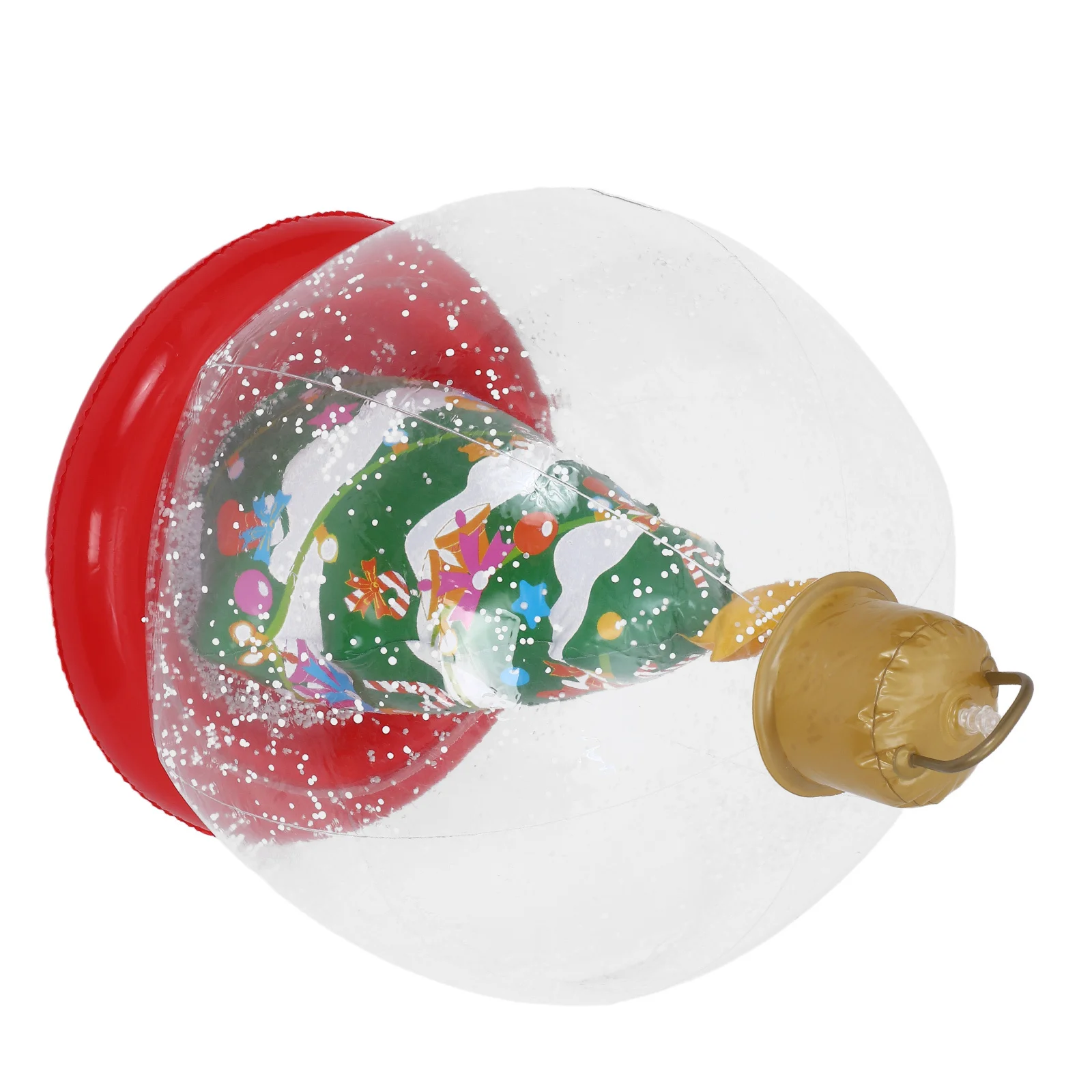 

23.6 Light Up Inflatable Christmas Ball Giant Outdoor Blow Up Bauble Stable Base Holiday Garden Decoration PVC Outdoor Xmas
