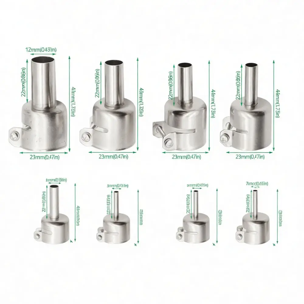 Adjustable Round Outlet For 850 Heat Blower Station Soldering Rework Tool Parts Electronic Repair Maintenance