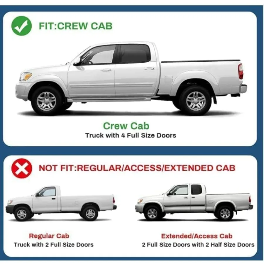 مجموعة المصابيح الأمامية لـ 2005-2006 Toyota Tundra Double/Crew Cab وبديل المصابيح الأمامية Sequoia 2005-2007 - غلاف كروم، Clea #3