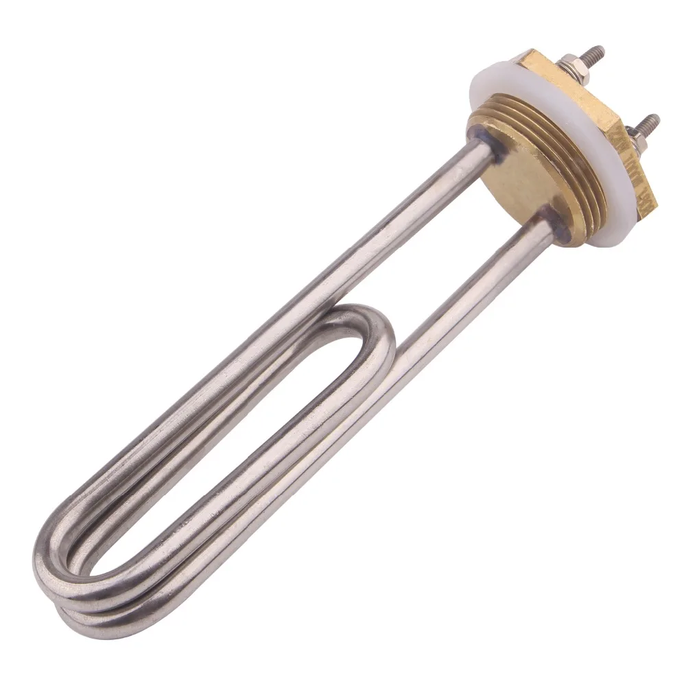 AIICIOO Electric Water Heater 220v 1000w DN32 Immersion Heater Resistance Heating Element For Autoclave/Geyser Tank SUS304