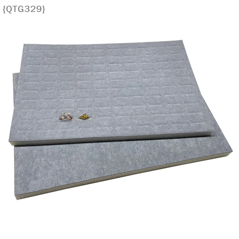 

DIY Jewelry Foam Tray Insert, Customizable Velvet Liner for Ring Earring Display Case, 1PC Craft Tray Blank