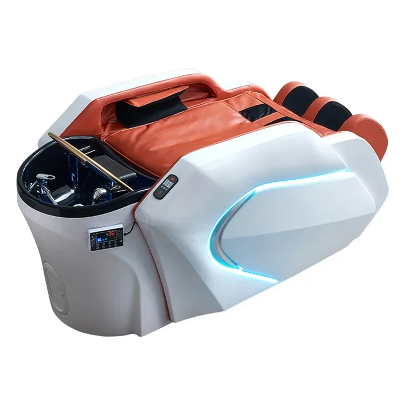 Beauty Hair Chair Head Spa Professional Massage Shampoo Bed Hairdressing Therapy Lavacabezas Luxury Furniture LJ50SC