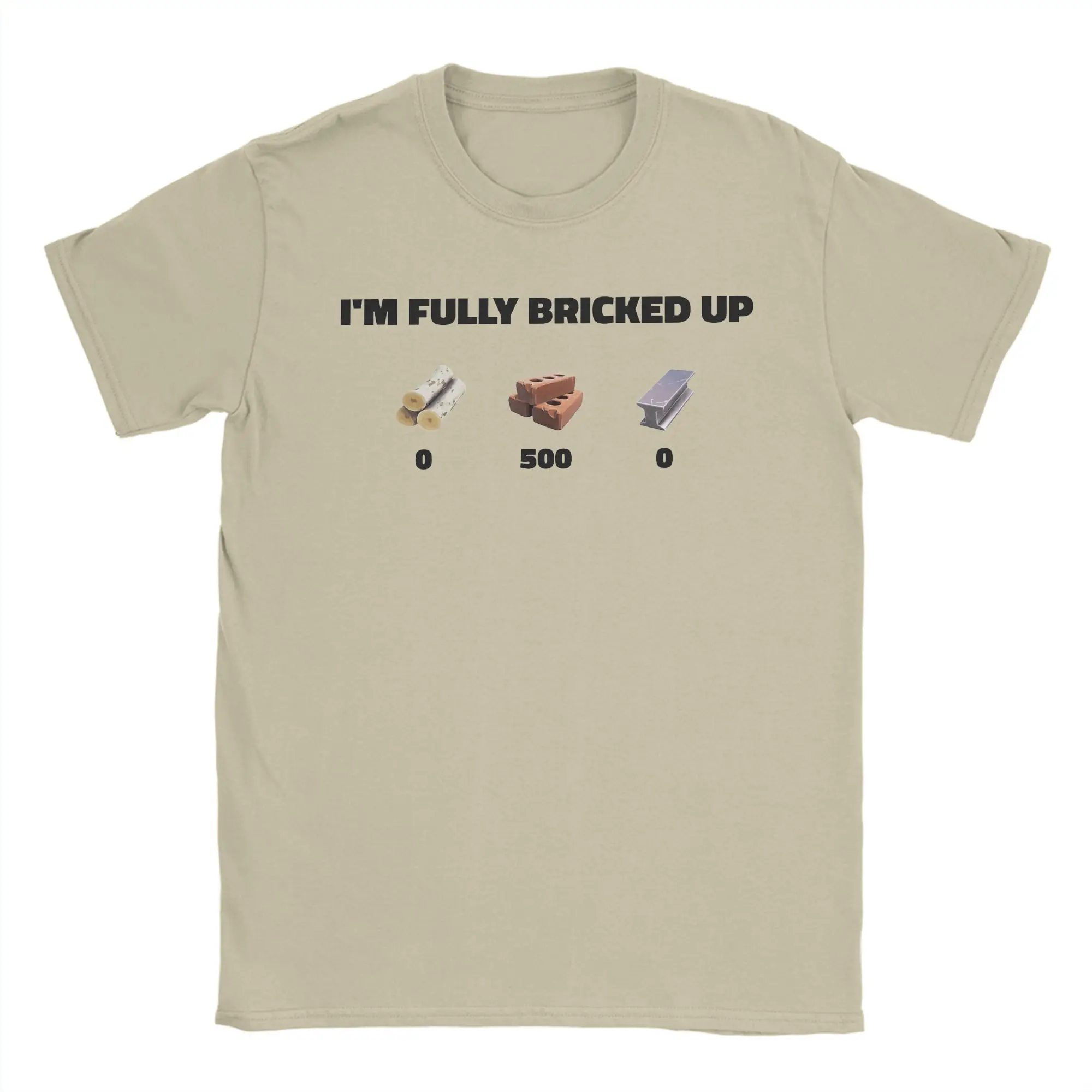 T-Shirt homme je suis entièrement briqué génial T-Shirt à manches courtes T-Shirt col rond vêtements