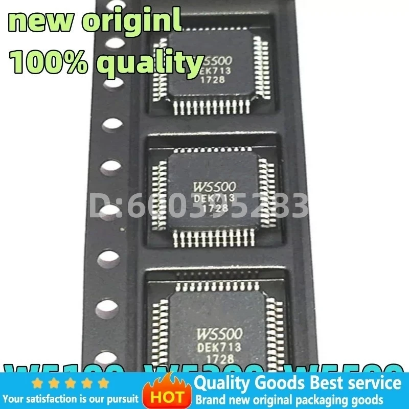 

(10piece) 100% New W5100 W5300 W5500 QFP100 Chipset