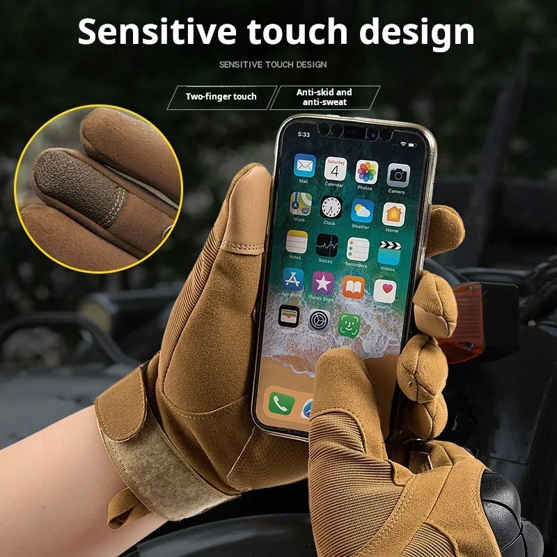 

Safety Gloves Fully Refer To Outdoor Mountaineering Camping Protection Wear-resistant and Non-slip Driving Cycling Glove