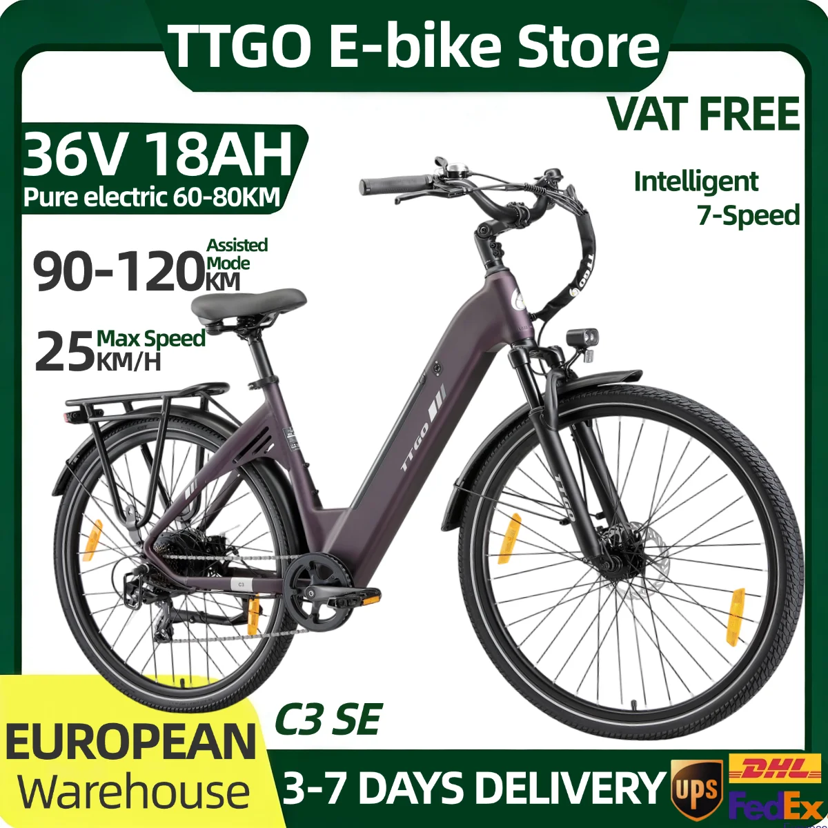 Ttgo C3 Se 36V 18Ah Elektrofahrrad für Erwachsene, 28*2 Zoll Reifen …