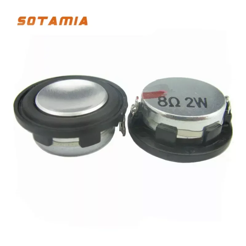 SOTAMIA 2Pcs 28MM Full Range Audio Sound Speaker Driver 4 8 Ohm 2W Ultra-thin Loudspeaker DIY Bluetooth Speaker Home Audio