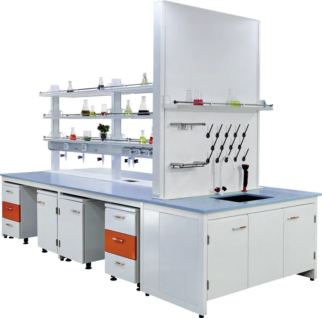 All-steel laboratory furniture physical chemistry table metal workbench experimental table