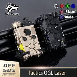 WADSN Tactic Airsoft OGL Metal Laser Indicator Red Green Blue IR Dot Sight Strobe Light Fitg 20mm Rail Scout Hunting Weapon Gun