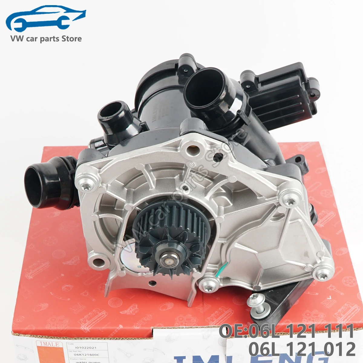 06L121111H EA888 GEN3 Engine Water Pump Thermostat For Audi A3 A4 A5 A6 A7 Q5 VW Golf MK7 Passat B8 Sharan 2.0TSI 06L 121 012 A view 3