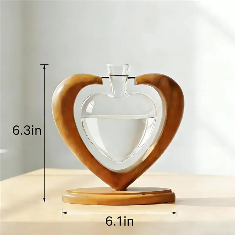 Y50A-Solid Wooden Stand Rooting Vase, Plant Propagation Station For Cuttings, Plant Lovers Mom Wife Gift Home Christmas Decor