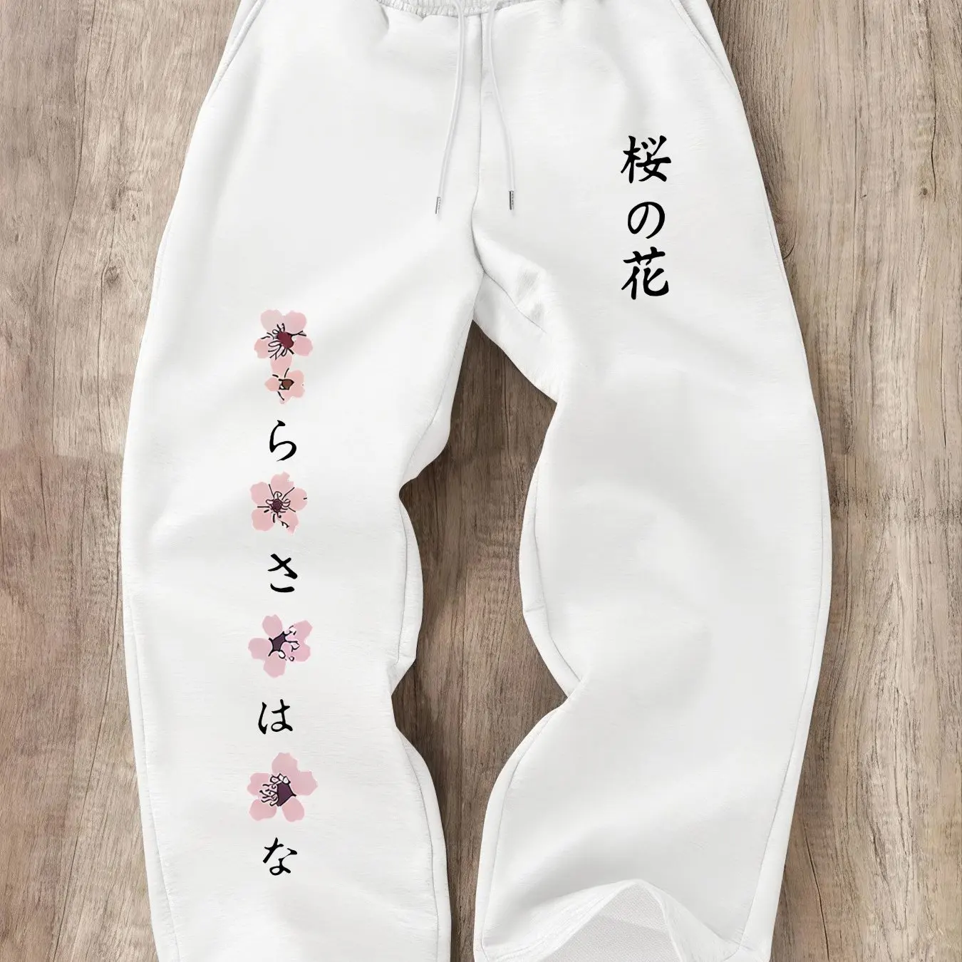 Hot Selling New Women's and Men's Same Style Cherry Blossom 3D Printed Casual Straight Leg Pants, Comfortable Size Sports Pants