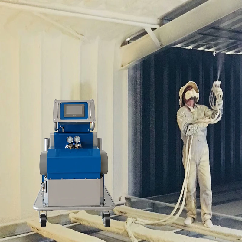 High Pressure DMJ-V6T Polyurethane Foam Spraying Device Insulation Foam Machine for Roof Wall Insulation Construction