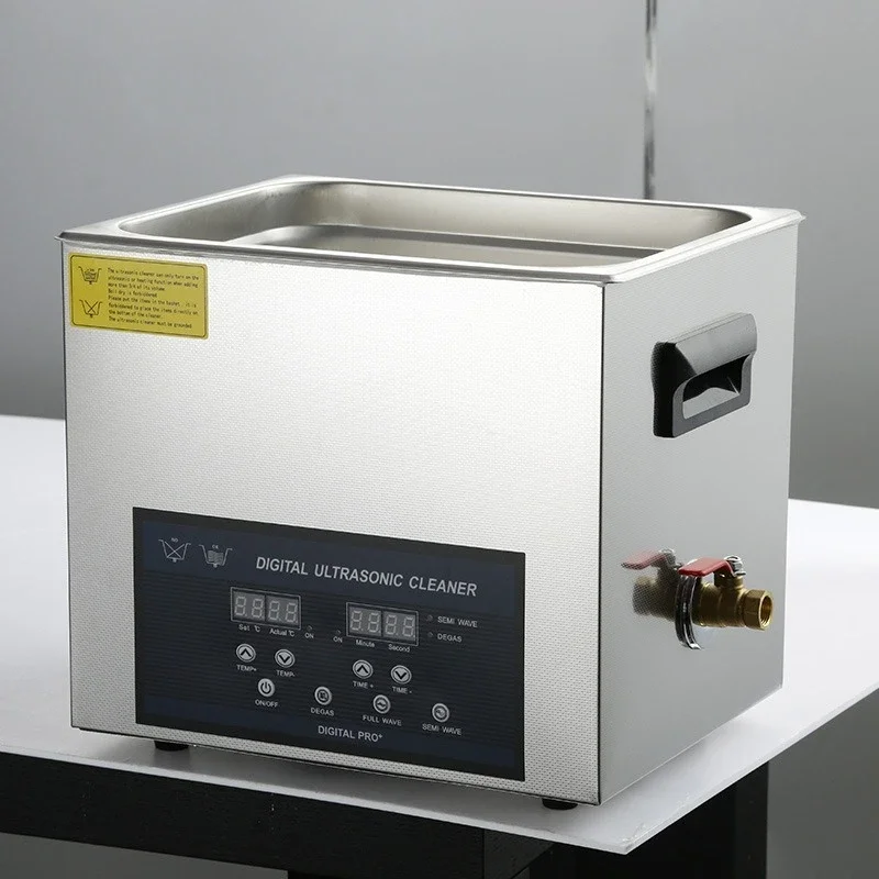 Degreasing and derusting cleaning equipment for hardware parts; dual-frequency, industrial-grade 6-liter ultrasonic cleaner.