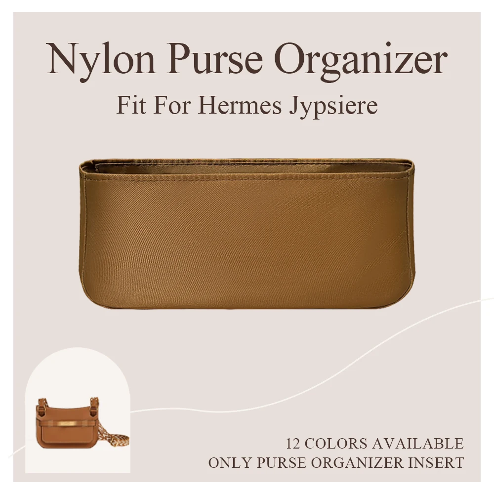 

Nylon Purse Organizer Insert Fit for Hermes Jypsiere Handbag Mini Inner Liner Bag Cosmetics Storage Small Inside Bag Organizer