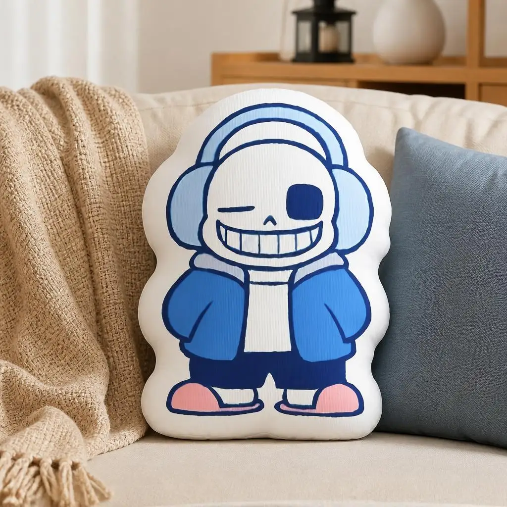 Sans Cartoon Undertales Funny Pillow Cushion Irregular Stuffed Throw Pillow Home Decor Gift Sofa Bed