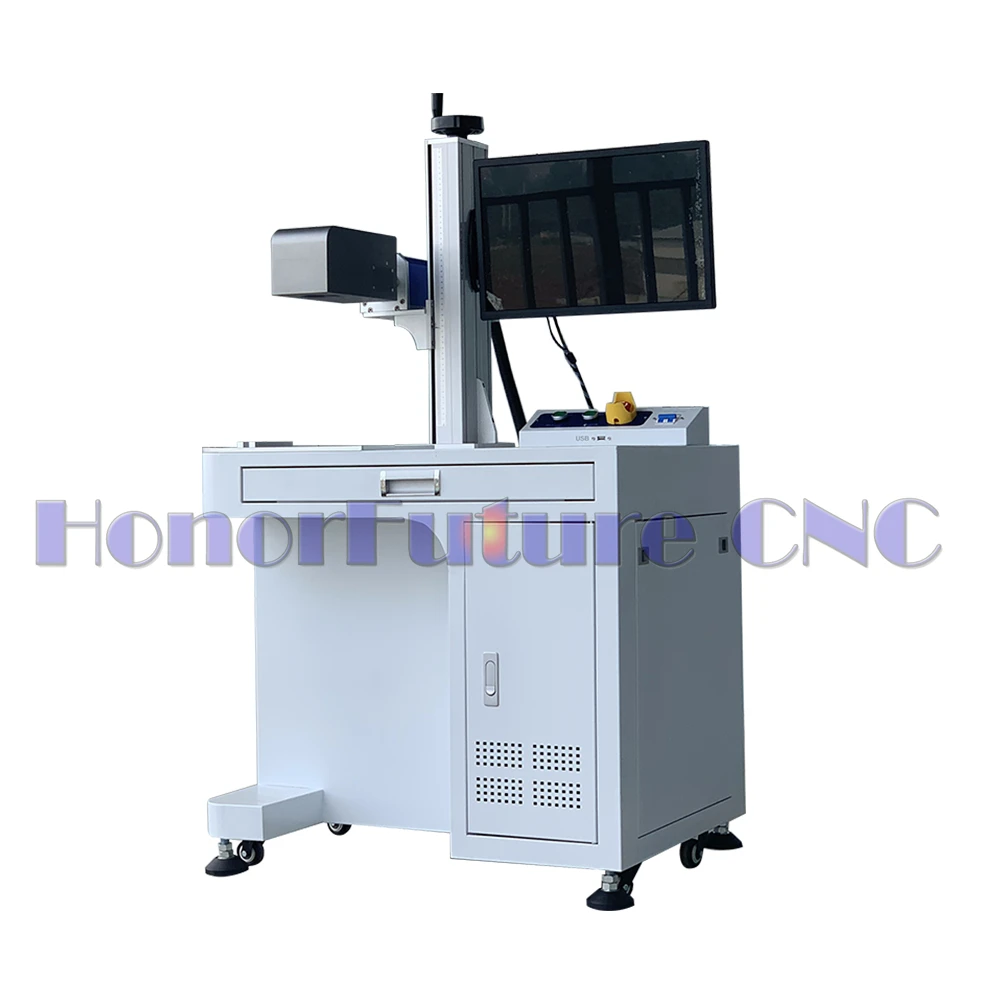 2D/2.5D/3D 50/60/100W Fiber Laser Marking Machine For Metal Engraving Medal Cave Relief Gold Cutting