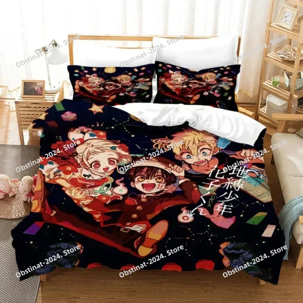 

Anime Toilet Bound Hanako-kun Bedding Set Printed single Comforter Cover Duvet Cover Pillow Case 3 Pieces Sets Kids Adult Size