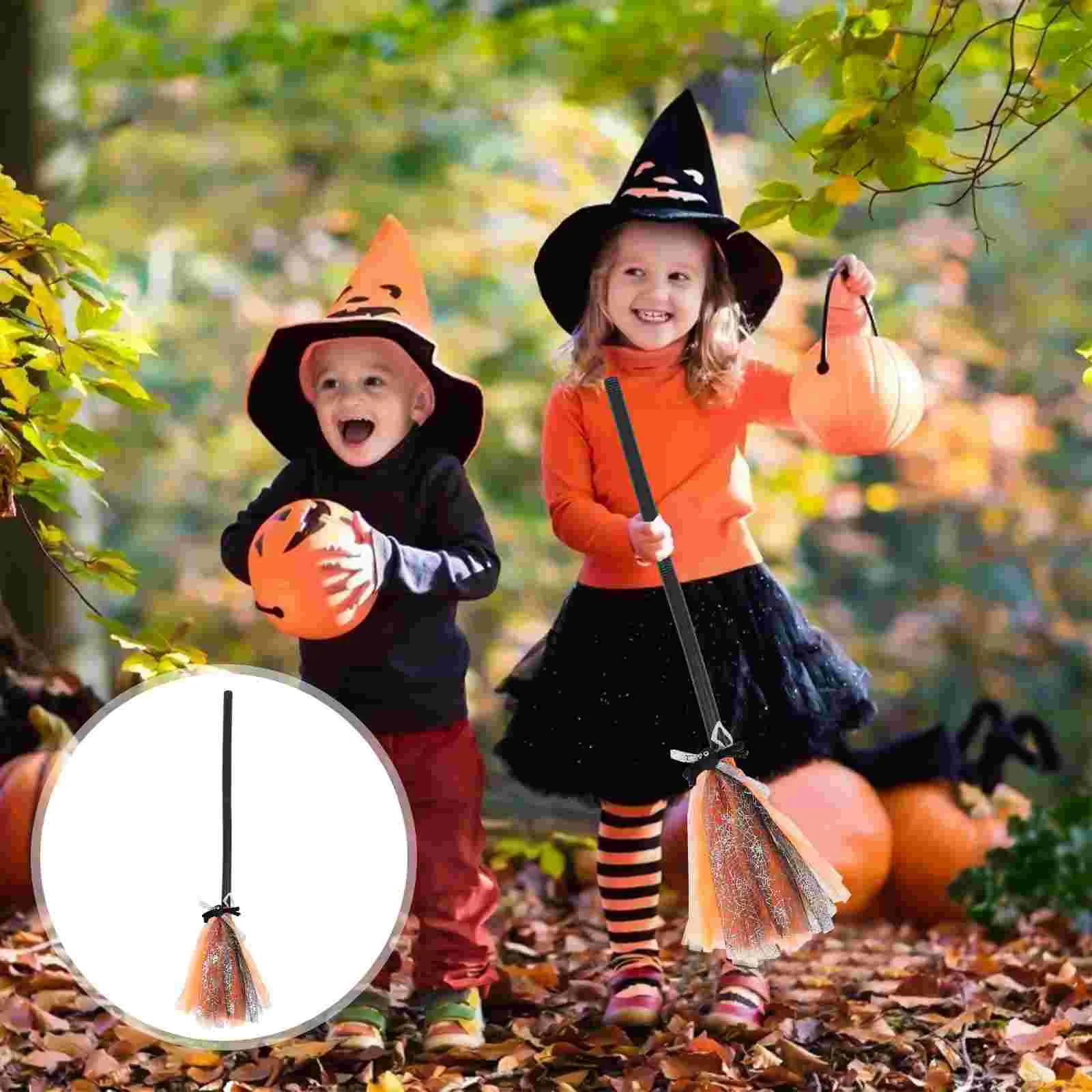 Broom Kid Toys Kids Props Children Halloween Witch Costume Party Decor Witches Broomstick Cosplay