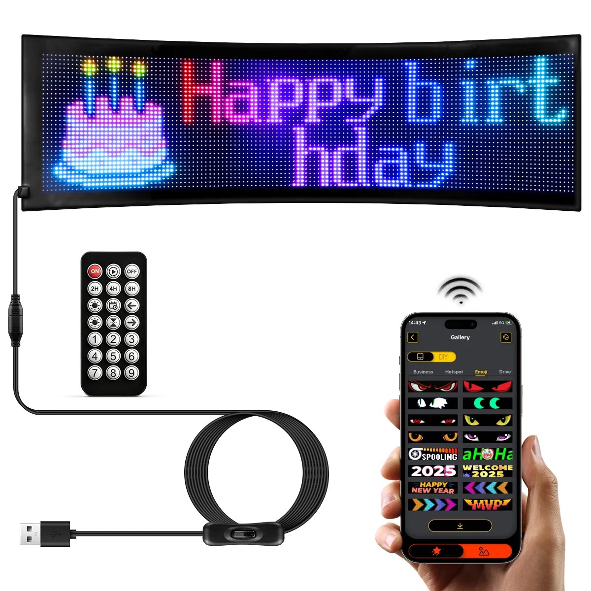 Led Car Sign Flexib…