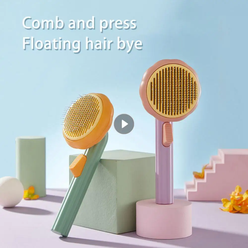 Hair Remover Brushes Non-slip Pet Hair Shedding Comb Plastic Cute Pet Accessories Dog Cat Grooming Comb Cat Brush Combs Safety