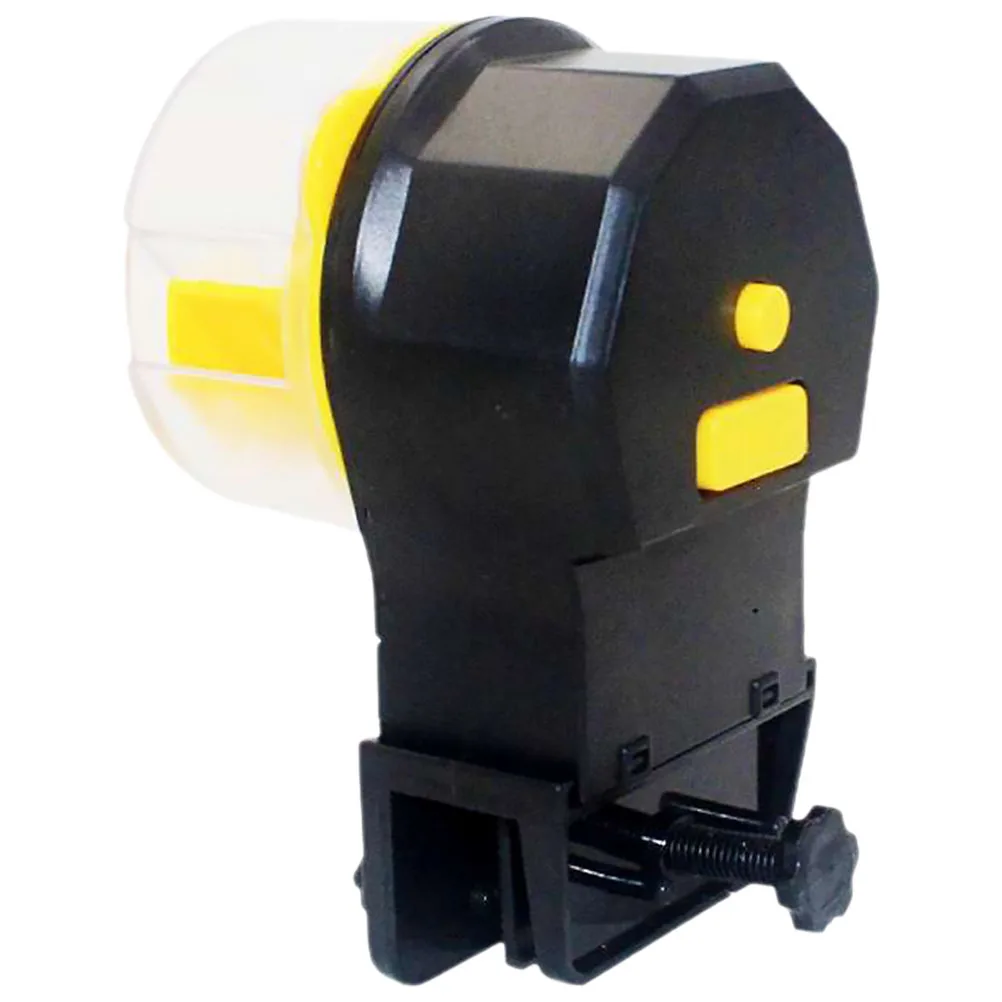 

Automatic Fish Feeder for Aquarium Tank Timing Sea Turtle Betta Yellow Pellet Sticks Flake Food Large Capacity Easy Operation