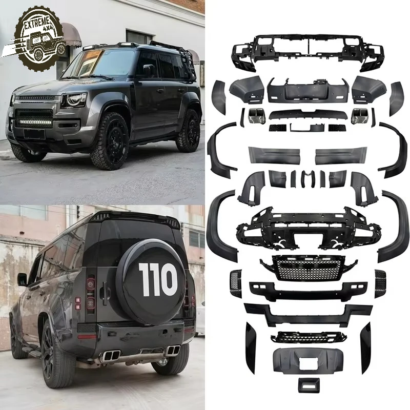 

Fit for Land Rover Defender 2020 Base Upgrade to OCTA Style Body Kit Front and Rear Bolt on Plastic High Quality