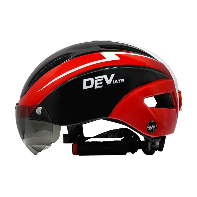 Bicycle-helmet with Light Goggles Mountain Bike Helmet Front Helmet with Goggles