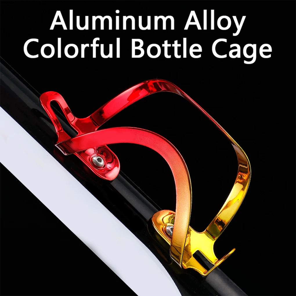 

Bicycles Bottle Cage Portable Aluminum Alloy Bike Cup Rack Equipment Beverage Holder Decorative Organizer Red Gold
