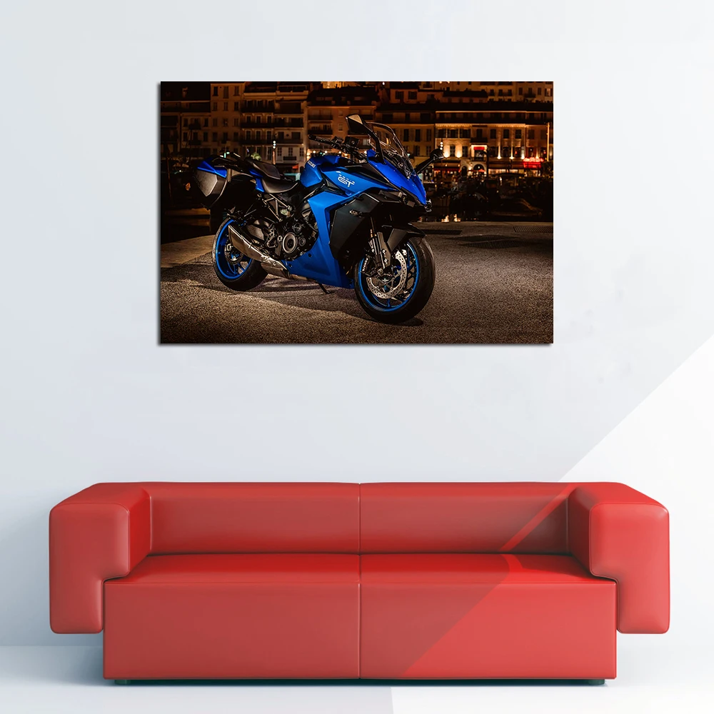 Suzuki GSX-S1000GT Sports Bike Wall Art Posters and Prints Framed Canvas Painting Motorcycles Picture For Living Room Home Decor