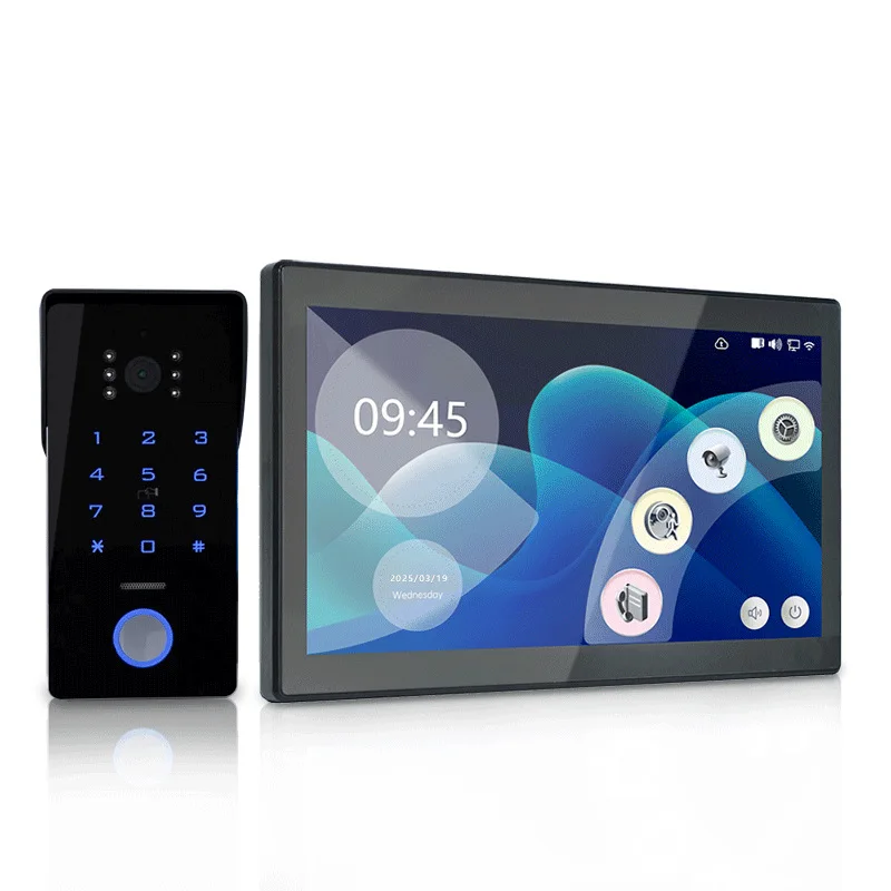Smart 2-wire Doorbell 1080p High Definition Camera 10 Inch Touch Screen Display