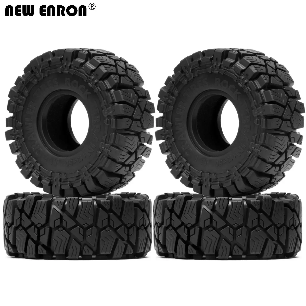 NEW ENRON 1.9 inch Rubber Wheel Tires Tyres 115*50MM for RC 12mm 1/10 Hex Crawler AXIAL SCX10 90047 TRAXXAS TRX4 REDCAT